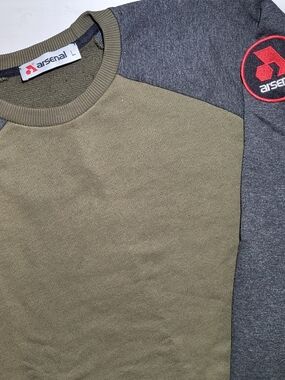 Arsenal Men's Olive and Charcoal Crewneck Sweatshirt